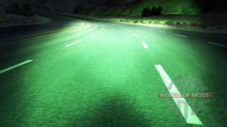 Grün xenons für American Truck Simulator