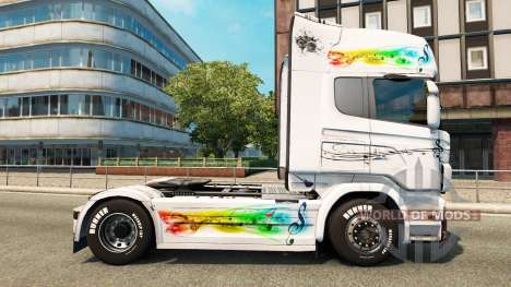 Musik-skin für den Scania truck für Euro Truck Simulator 2