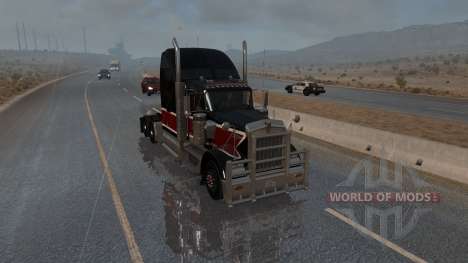 Neue Regen (Realistische 3D-ASMR Regen, Nebel, D für American Truck Simulator