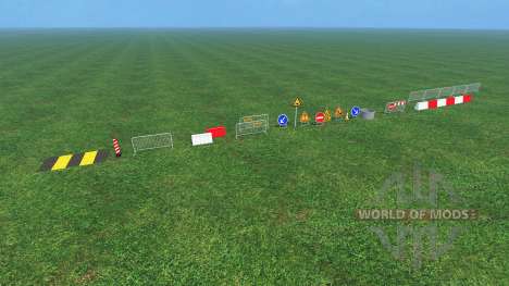 Construction Signs v1.1 für Farming Simulator 2015