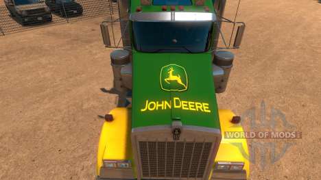 Kenworth W900 John Deere Skin pour American Truck Simulator