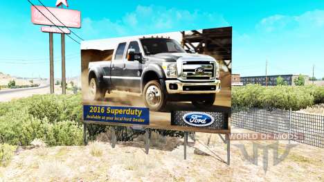 Werbung auf Plakaten v1.1 für American Truck Simulator