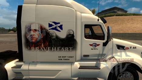 Peterbilt 579 Braveheart Truck Skin für American Truck Simulator