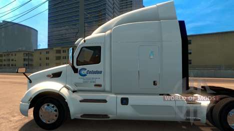 Celadon Trucking скин для Peterbilt 579 für American Truck Simulator