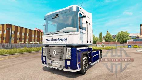 Carstensen de la peau pour Renault Magnum tracte pour Euro Truck Simulator 2