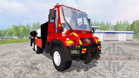 Mercedes-Benz Unimog U400 [sapeur pompier] pour Farming Simulator 2015