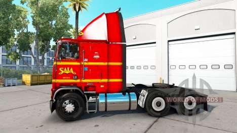 La peau sur SAIA camion Freightliner FLAG pour American Truck Simulator