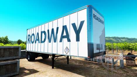 Haut Fahrbahn auf den trailer für American Truck Simulator