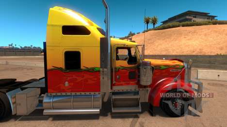 Kenworth W900 Sunny paintjob pour American Truck Simulator