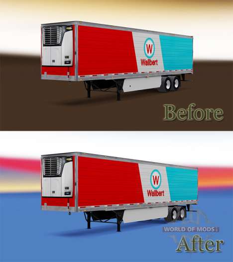 Semi-remorque-frigo pour American Truck Simulator