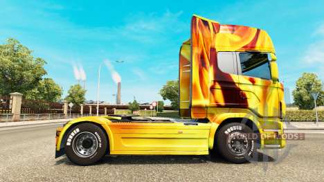 Feuer skin für den Scania truck für Euro Truck Simulator 2