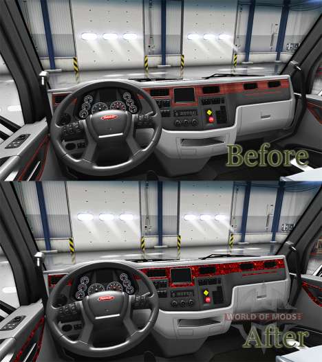 Perlmutt Innenraum in einen Peterbilt 579 für American Truck Simulator