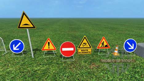 Construction Signs v1.1 für Farming Simulator 2015