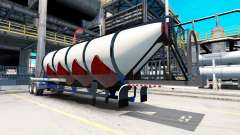 Semi-trailer-Zement-LKW für American Truck Simulator