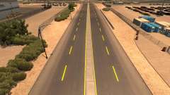 Jaune marquage routier pour American Truck Simulator