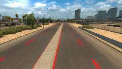Rouge marquage routier pour American Truck Simulator