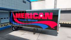 Skins-UPS und American Trailer Funktioniert auf dem Anhänger für American Truck Simulator