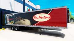 La peau de Tim Hortons sur la remorque pour American Truck Simulator