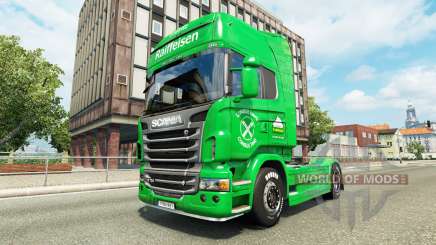 Raiffeisen-skin für den Scania truck für Euro Truck Simulator 2