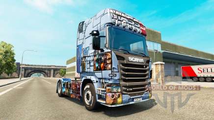 La peau de Mass Effect 3 sur le tracteur Scania pour Euro Truck Simulator 2