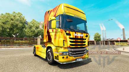 Feuer skin für den Scania truck für Euro Truck Simulator 2