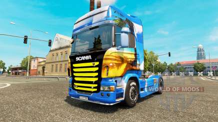 La peau de l'Île sur le tracteur Scania pour Euro Truck Simulator 2