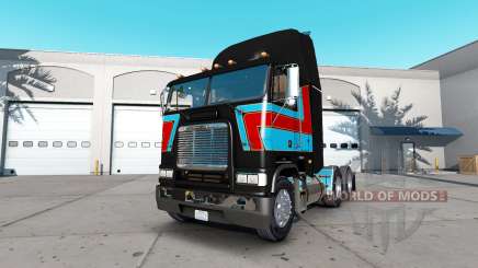 La peau André Bellemare sur le tracteur Freightliner FLAG pour American Truck Simulator