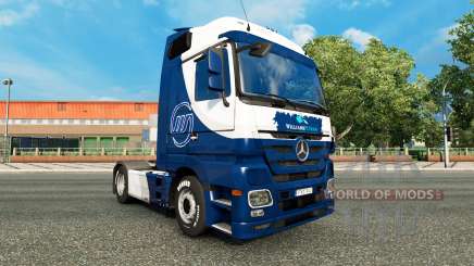 La peau Williams F1 Team sur le tracteur Mercedes-Benz pour Euro Truck Simulator 2