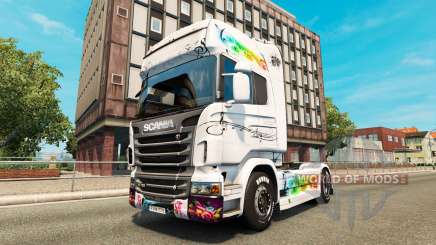 Musik-skin für den Scania truck für Euro Truck Simulator 2