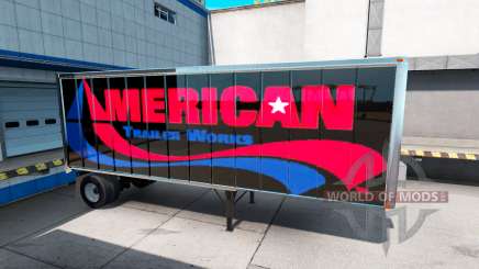 Skins-UPS und American Trailer Funktioniert auf dem Anhänger für American Truck Simulator