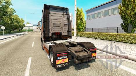 Silver Transporte skin für den Volvo truck für Euro Truck Simulator 2