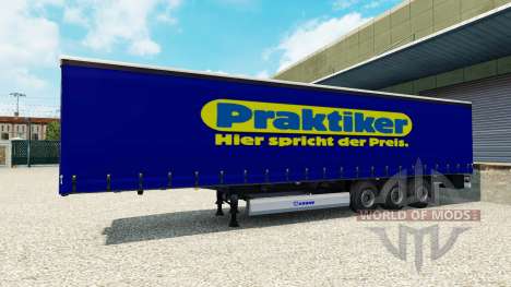 Une collection de peaux pour les semi-remorques pour Euro Truck Simulator 2