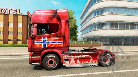 Norwegen skin für Scania-LKW für Euro Truck Simulator 2