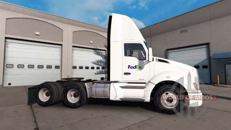 Haut auf die Fed-Ex-truck Kenworth für American Truck Simulator