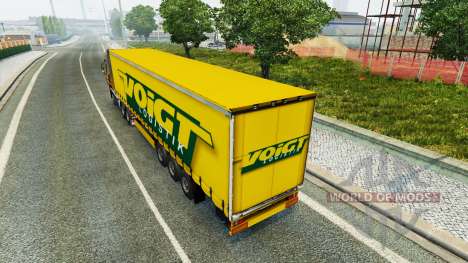 Voigt Logistique skin v1.2 on the trailer pour Euro Truck Simulator 2