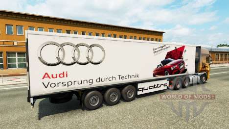 La peau Audi dans la remorque pour Euro Truck Simulator 2