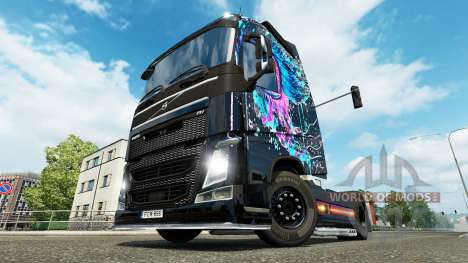 Mal des Yeux la peau pour Volvo camion pour Euro Truck Simulator 2
