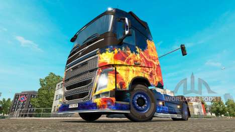 Feu bleu de la peau pour Volvo camion pour Euro Truck Simulator 2