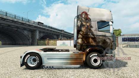 La peau de Guild Wars 2 Norn sur le tracteur Sca pour Euro Truck Simulator 2