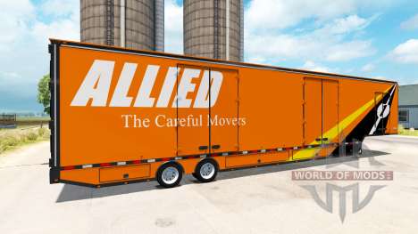 La semi-remorque camion de Déménagement RD pour American Truck Simulator