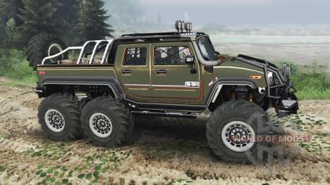 Hummer H2 6x6 [diesel][03.03.16] pour Spin Tires