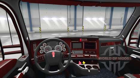 Le Luxe intérieur noir Kenworth T680 pour American Truck Simulator