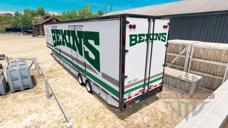 Die semi-trailer Umzugswagen RD für American Truck Simulator