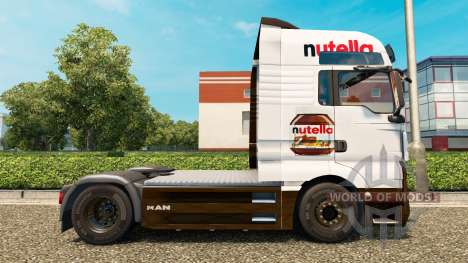 Nutella-skin v2.0 Traktor MAN für Euro Truck Simulator 2