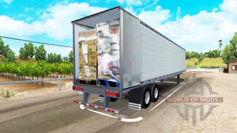 Long frigorifique semi-remorque pour American Truck Simulator