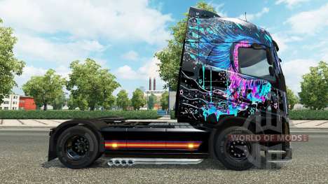 Böse Augen-skin für den Volvo truck für Euro Truck Simulator 2