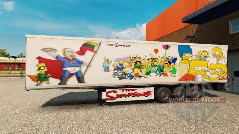 Simpsons de la peau pour une remorque pour Euro Truck Simulator 2