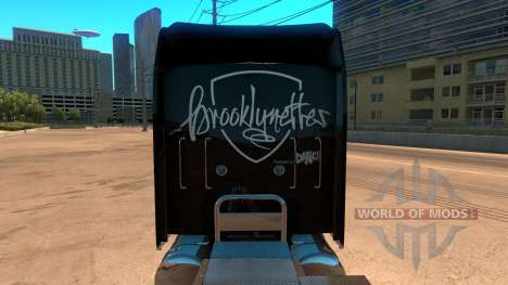 Kenworth W900 Brooklyn Nets Skin pour American Truck Simulator