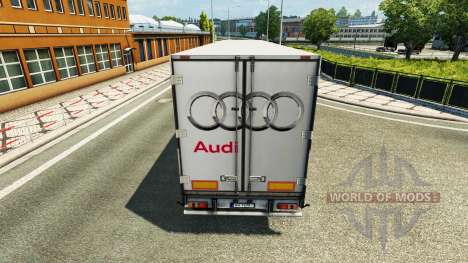 La peau Audi dans la remorque pour Euro Truck Simulator 2
