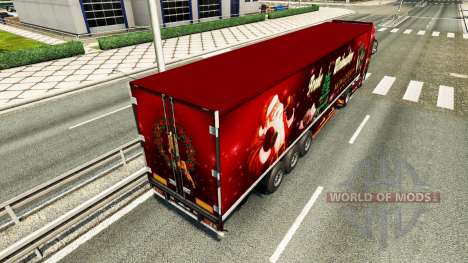 Noël de la peau pour Volvo camion pour Euro Truck Simulator 2
